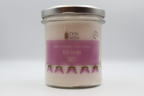 BEZ LILAK – Bardzo duża świeca sojowa w słoiku