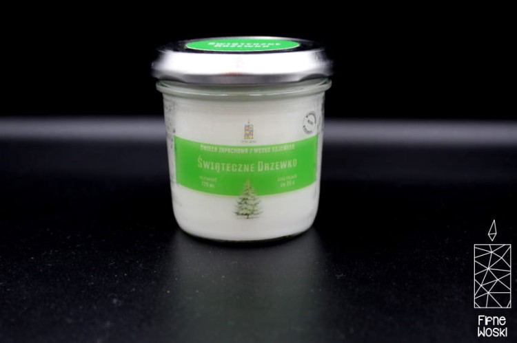 ŚWIĄTECZNE DRZEWKO – Średnia świeca sojowa w słoiku