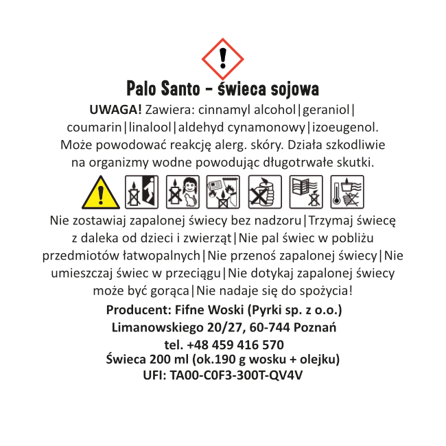 PALO SANTO – Duża świeca sojowa w słoiku