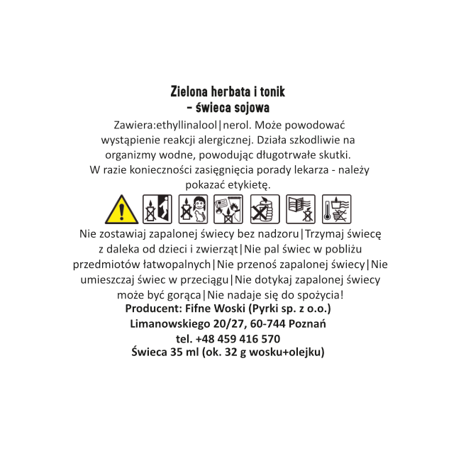 ZIELONA HERBATA I TONIK – Mała świeca sojowa w słoiku