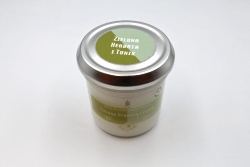 ZIELONA HERBATA I TONIK – Średnia świeca sojowa w słoiku