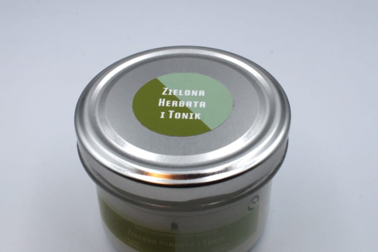 ZIELONA HERBATA I TONIK – Duża świeca sojowa w słoiku