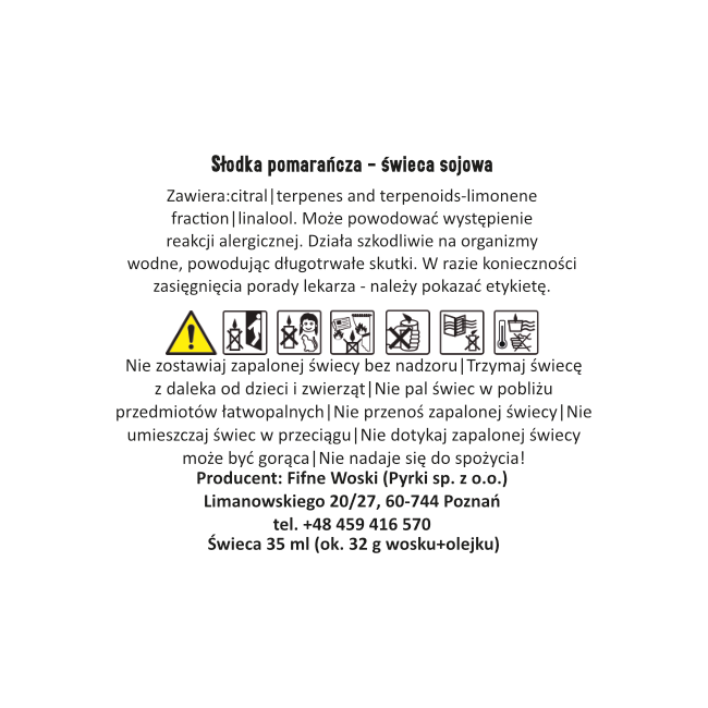 SŁODKA POMARAŃCZA – Mała świeca sojowa w słoiku