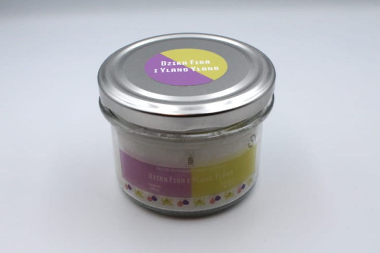 DZIKA FIGA I YLANG YLANG – Duża świeca sojowa w słoiku