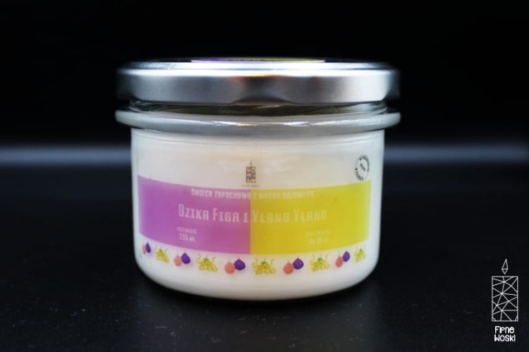 DZIKA FIGA I YLANG YLANG – Duża świeca sojowa w słoiku