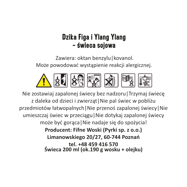 DZIKA FIGA I YLANG YLANG – Duża świeca sojowa w słoiku