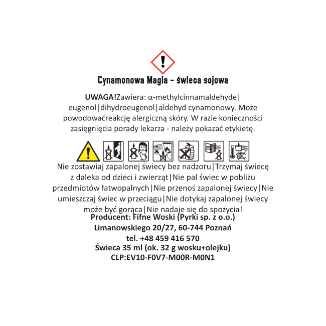 CYNAMONOWA MAGIA – Mała świeca sojowa w słoiku