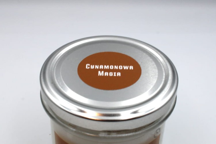 CYNAMONOWA MAGIA – Duża świeca sojowa w słoiku