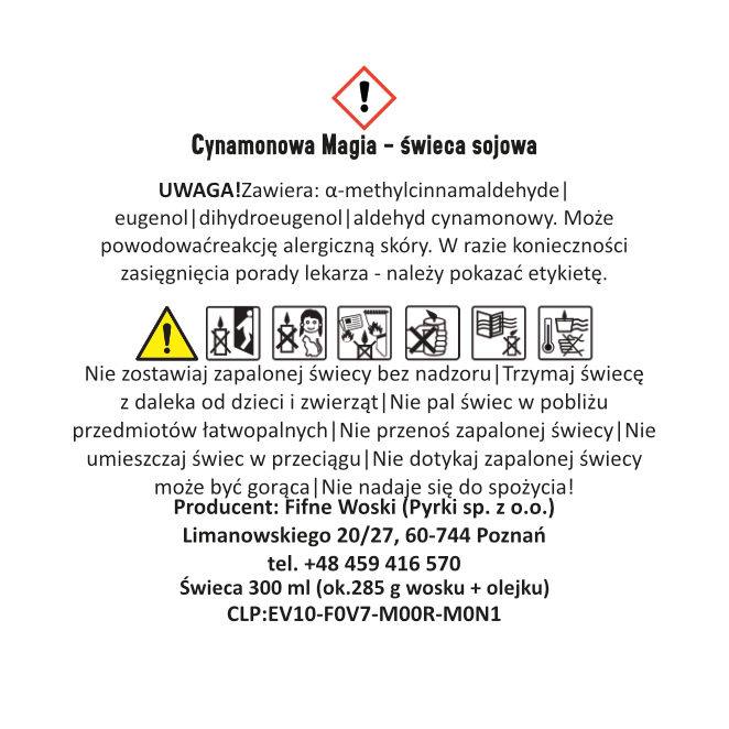 CYNAMONOWA MAGIA – Bardzo duża świeca sojowa w słoiku