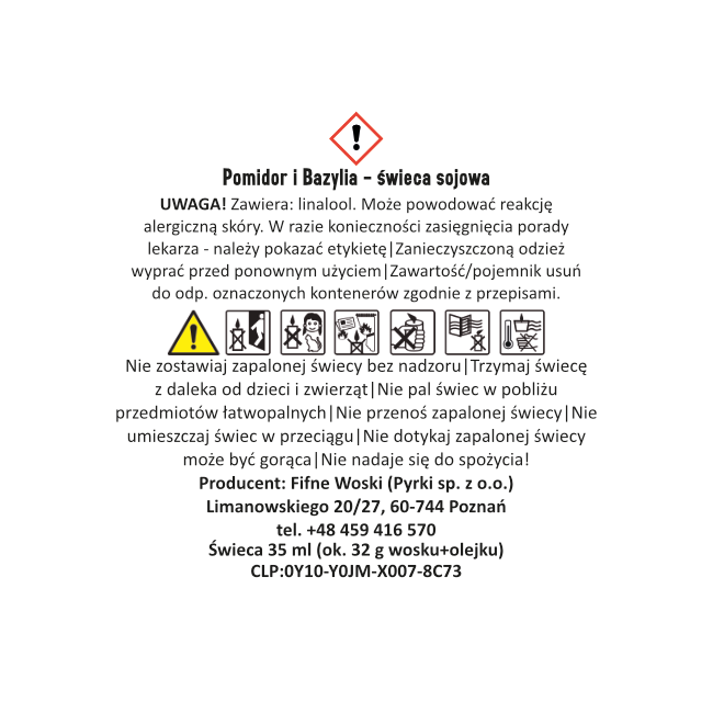 POMIDOR I BAZYLIA  – Mała świeca sojowa w słoiku