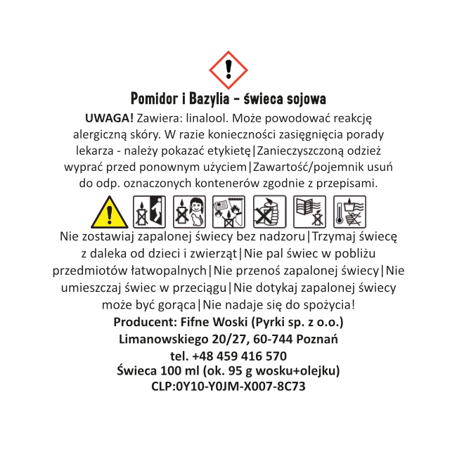 POMIDOR I BAZYLIA  – Średnia świeca sojowa w słoiku