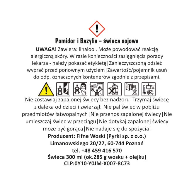 POMIDOR I BAZYLIA  – Bardzo duża świeca sojowa w słoiku