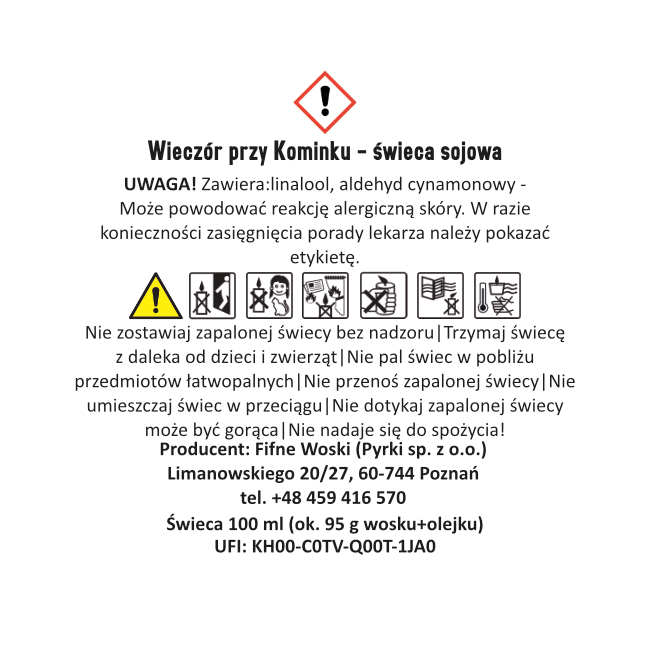 WIECZÓR PRZY KOMINKU – Średnia świeca sojowa w słoiku