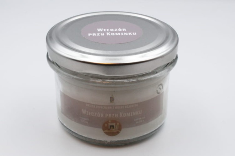 WIECZÓR PRZY KOMINKU – Duża świeca sojowa w słoiku
