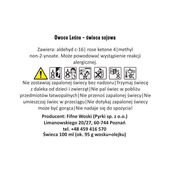 OWOCE LEŚNE – Średnia świeca sojowa w słoiku