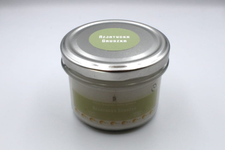 AZJATYCKA GRUSZKA – Duża świeca sojowa w słoiku