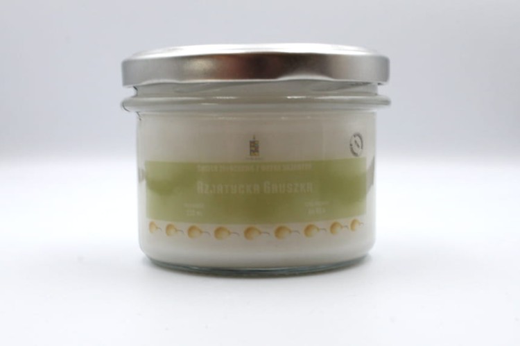 AZJATYCKA GRUSZKA – Duża świeca sojowa w słoiku