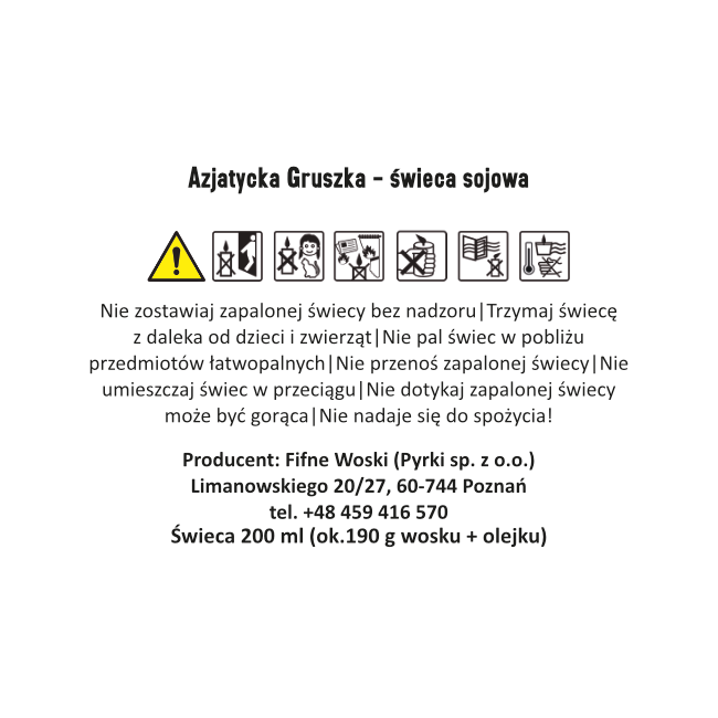 AZJATYCKA GRUSZKA – Duża świeca sojowa w słoiku