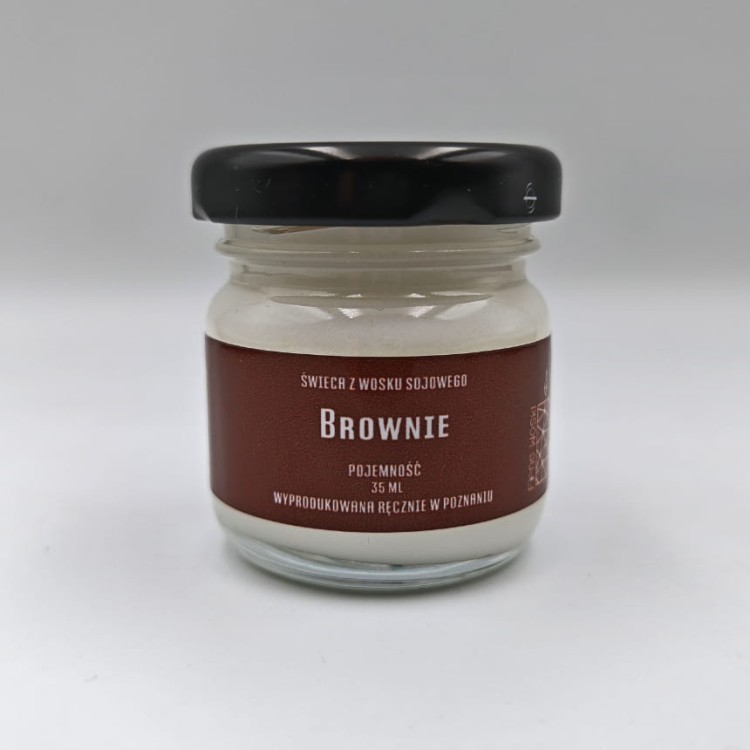 BROWNIE – Mała świeca sojowa w słoiku