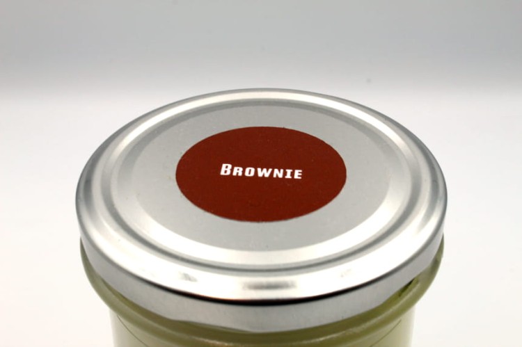 BROWNIE – Duża świeca sojowa w słoiku