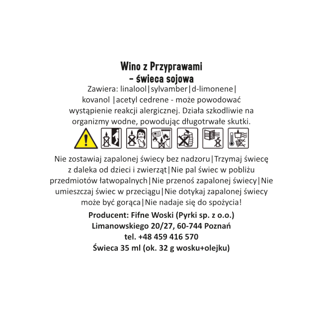 WINO Z PRZYPRAWAMI – Mała świeca sojowa w słoiku