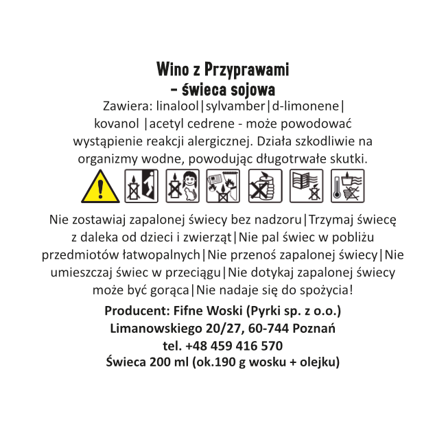 WINO Z PRZYPRAWAMI – Duża świeca sojowa w słoiku