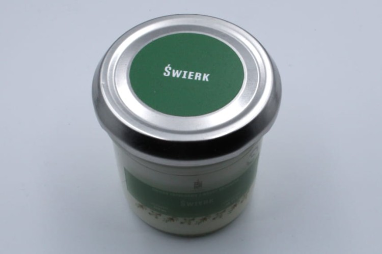 ŚWIERK – Średnia świeca sojowa w słoiku