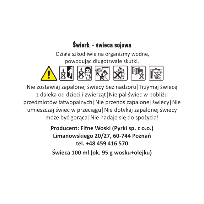 ŚWIERK – Średnia świeca sojowa w słoiku