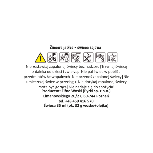 ZIMOWE JABŁKO – Mała świeca sojowa w słoiku