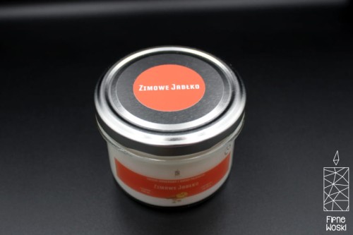 ZIMOWE JABŁKO – Duża świeca sojowa w słoiku