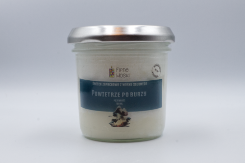 POWIETRZE PO BURZY – Średnia świeca sojowa w słoiku