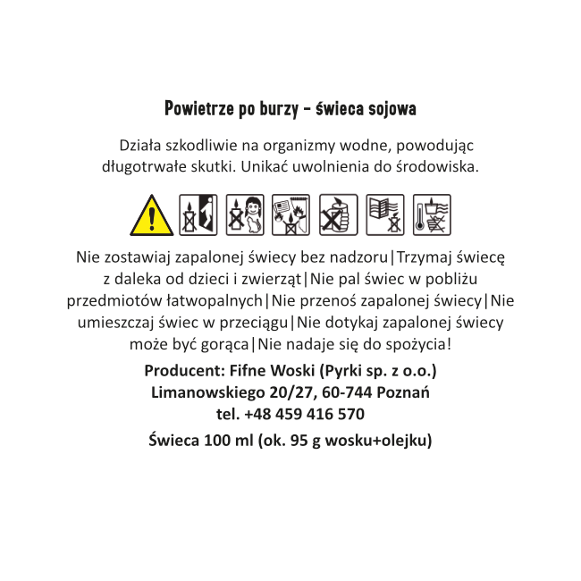 POWIETRZE PO BURZY – Średnia świeca sojowa w słoiku
