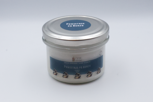 POWIETRZE PO BURZY – Duża świeca sojowa w słoiku