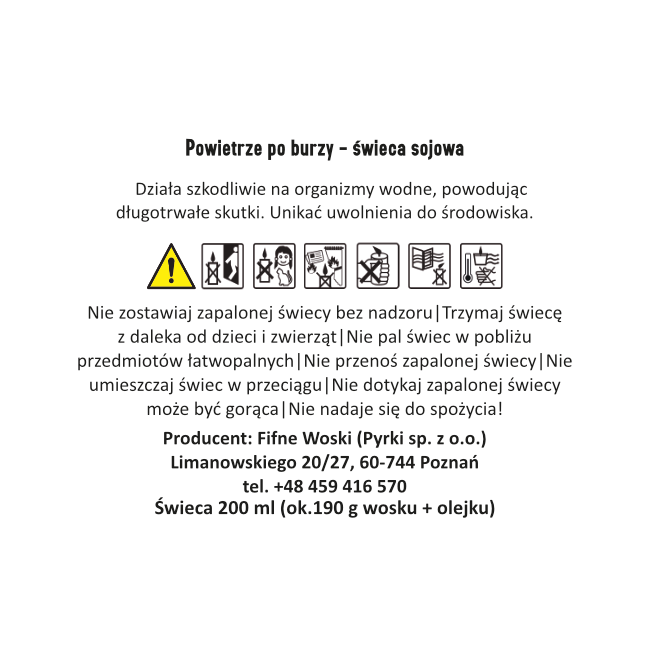 POWIETRZE PO BURZY – Duża świeca sojowa w słoiku